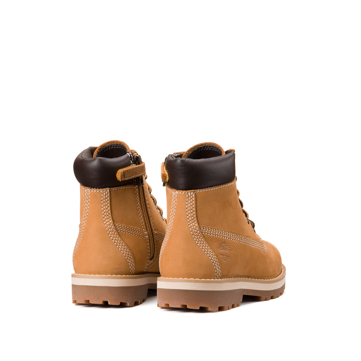 Bottines à lacets avec zip COURMA KID MID LACE miel, TIMBERLAND
