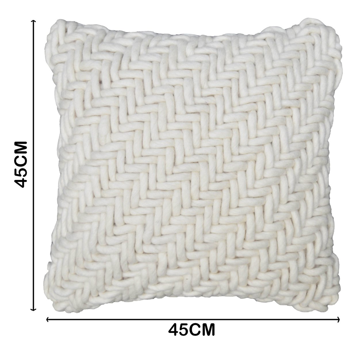 Coussin en laine, INSPIRE blanc, INSPIRE