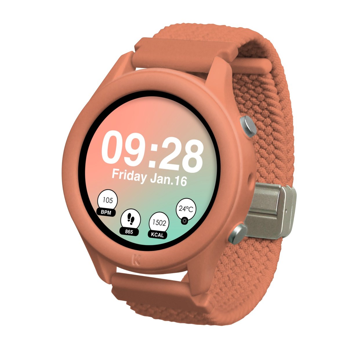 Montre connectée K-Watch orange, KIDYWOLF