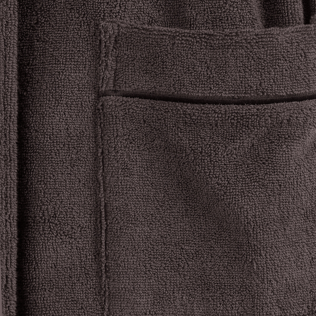 Peignoir adulte châle en coton peigné 400 g/m2, Victor graphite, LA REDOUTE INTERIEURS
