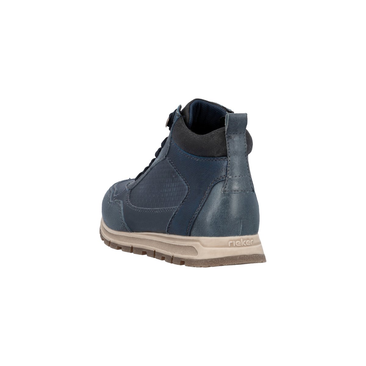 Basket Montante Cuir Kastanie bleu, RIEKER
