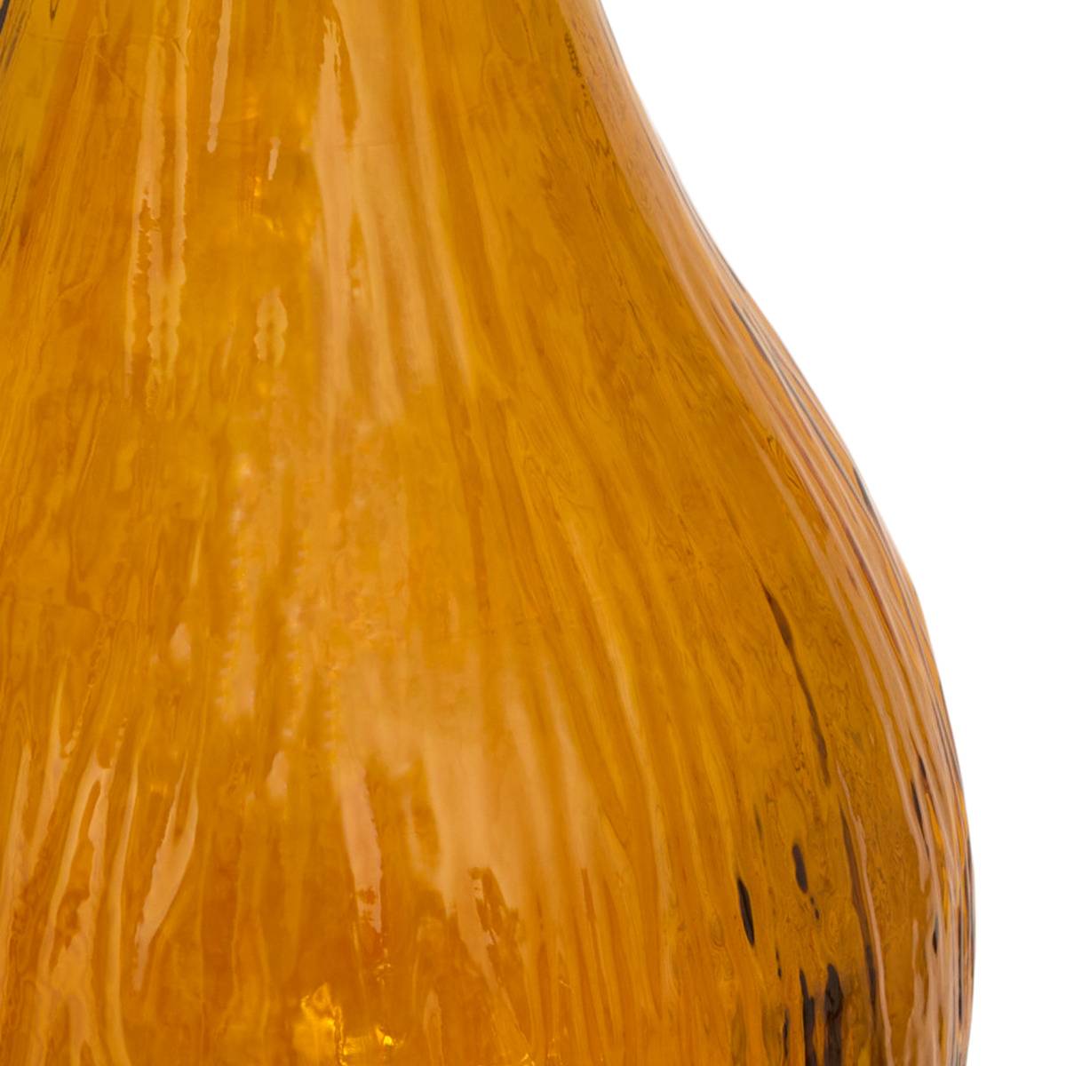 Vase en verre recyclé CARIA jaune, ATMOSPHERA