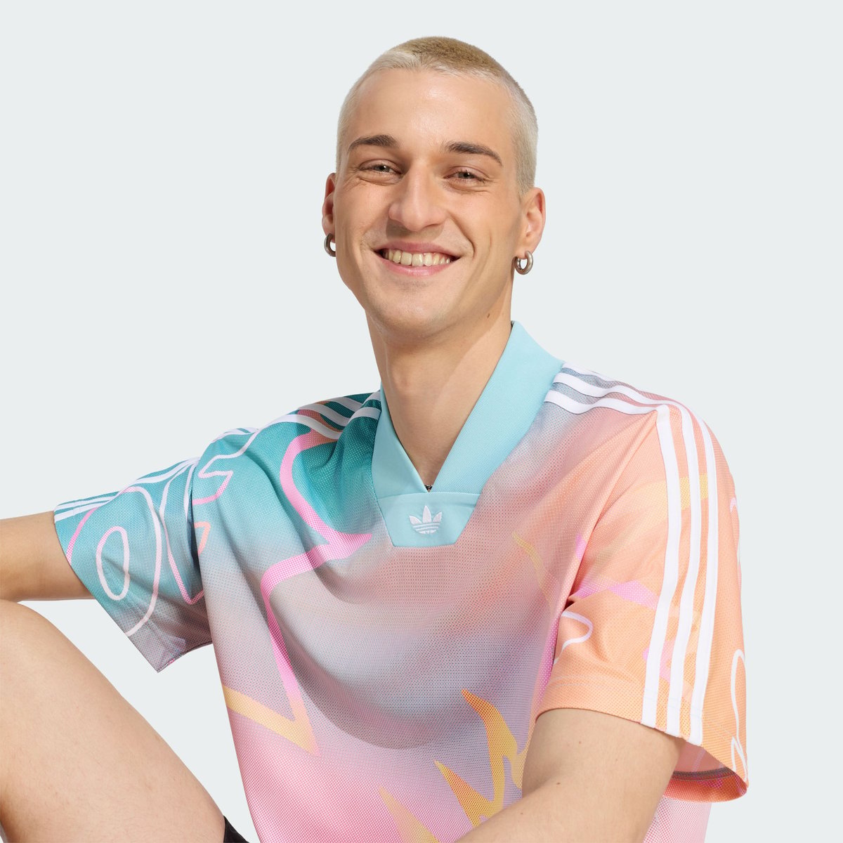 Maillot Love Unites Aop Maillot Love Unites Aop peach / turquoise / rainbow, adidas Originals