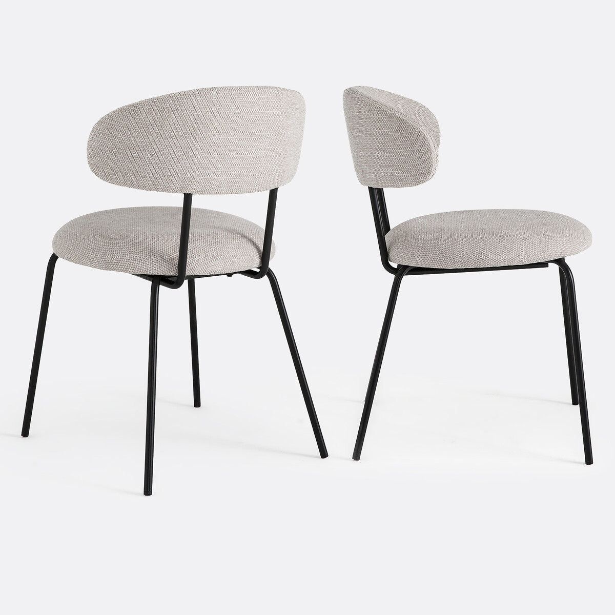 Set di 2 sedie in tessuto, Clarvia beige, LA REDOUTE INTERIEURS