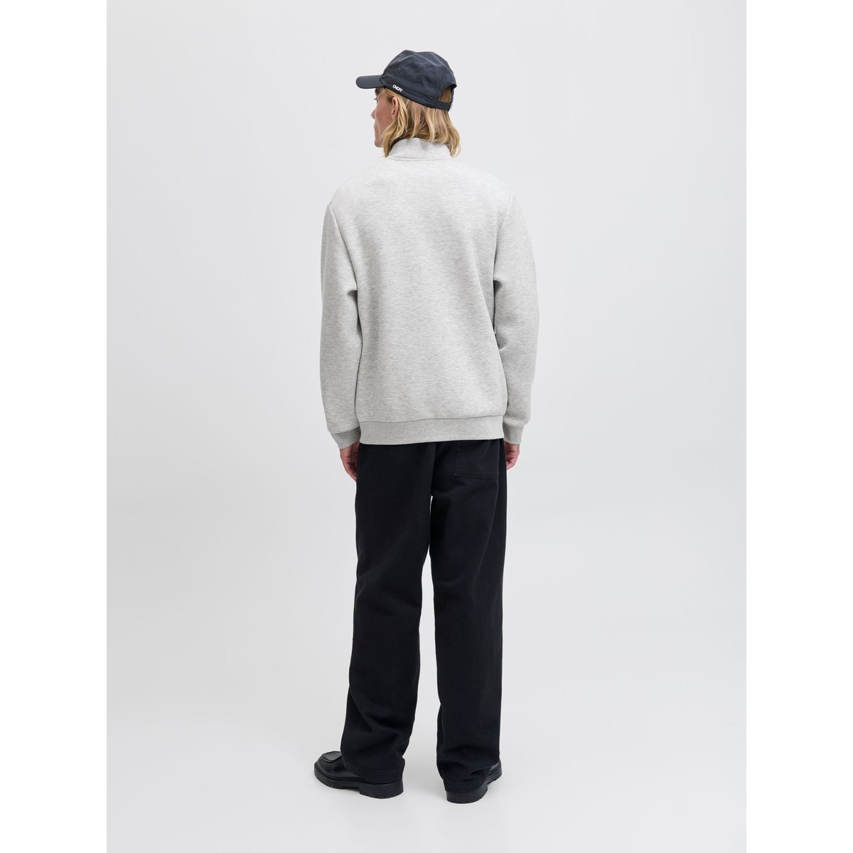 Sweat À Fermeture Éclair grise - light grey melange, JACK & JONES