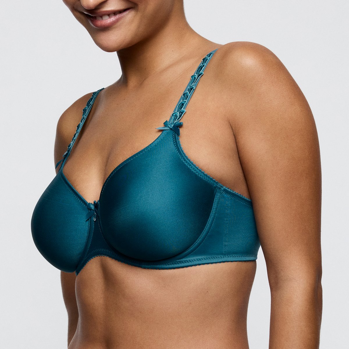 Soutien gorge emboîtant moulé DEAUVILLE bleu - peacock, PRIMADONNA