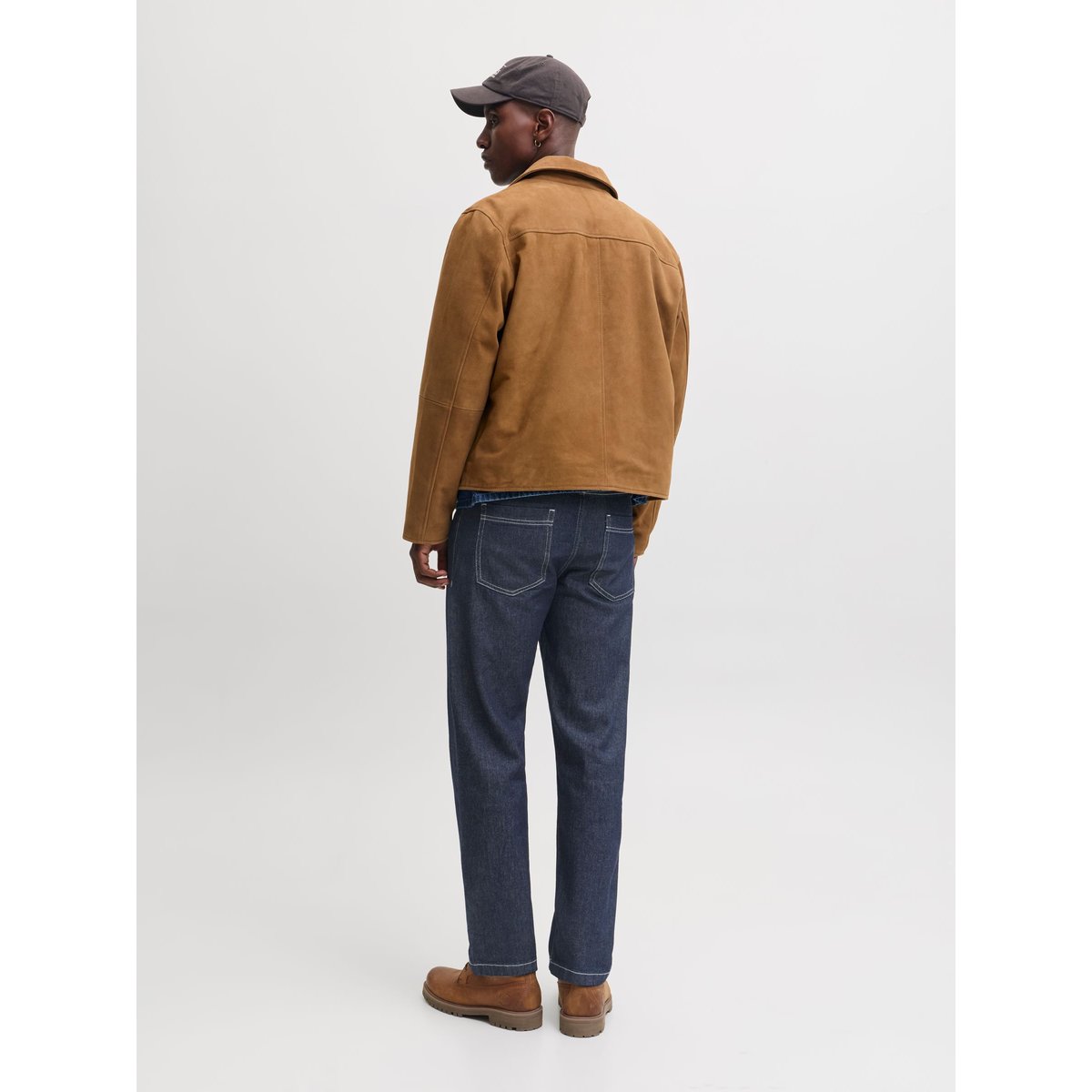 Jean À Coupe Ample dark blue denim, JACK & JONES