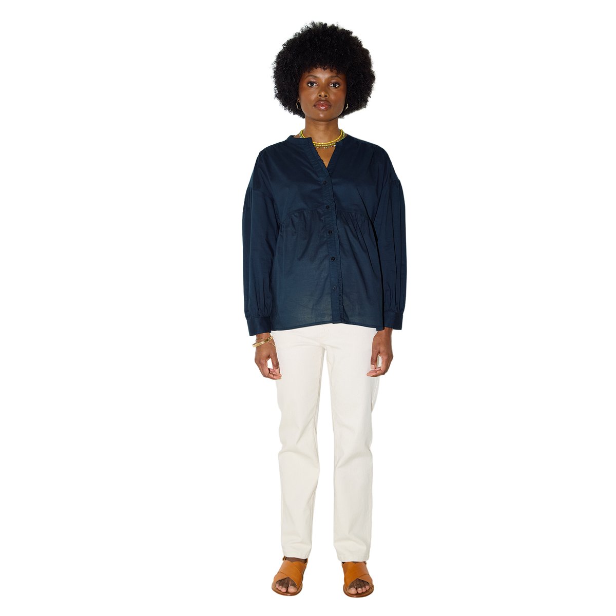 Chemise ample grossesse allaitement noir, VERTBAUDET