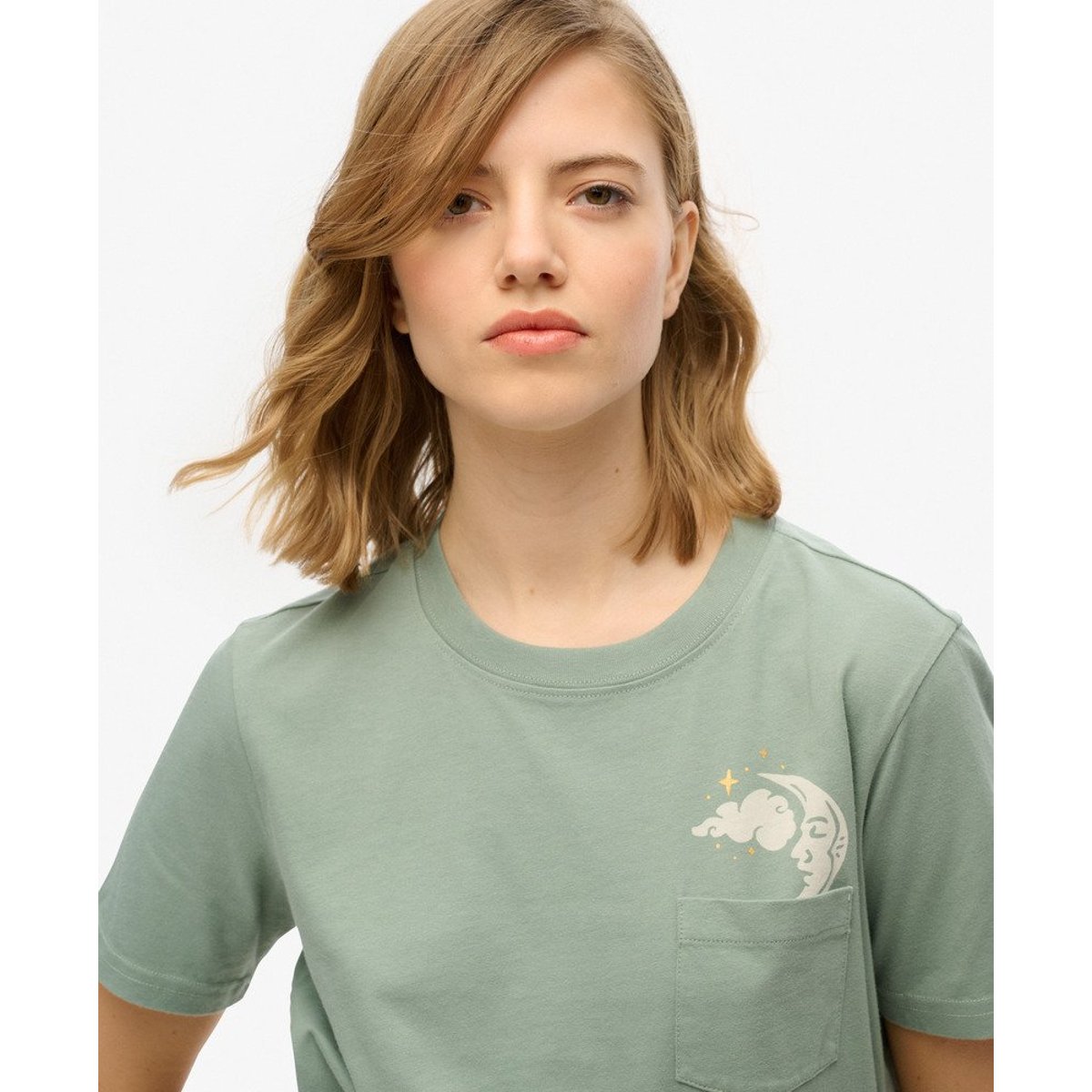 T-shirt décontracté Psychic Readings gris ardoise, SUPERDRY