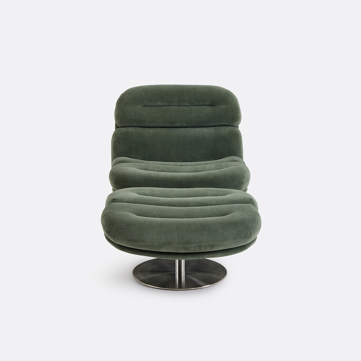 Fauteuil rotatif avec repose-pied, Marlon vert, LA REDOUTE INTERIEURS