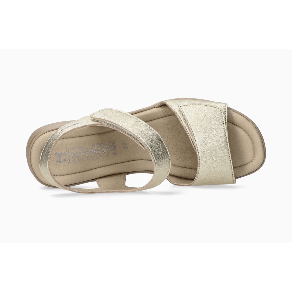 Sandales en cuir FLORALINE jaune gold 5149, MEPHISTO