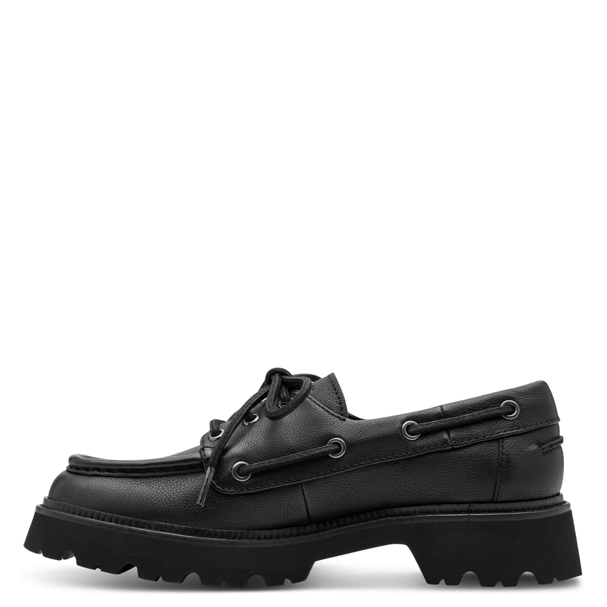 Derbie en cuir noir cuir, TAMARIS