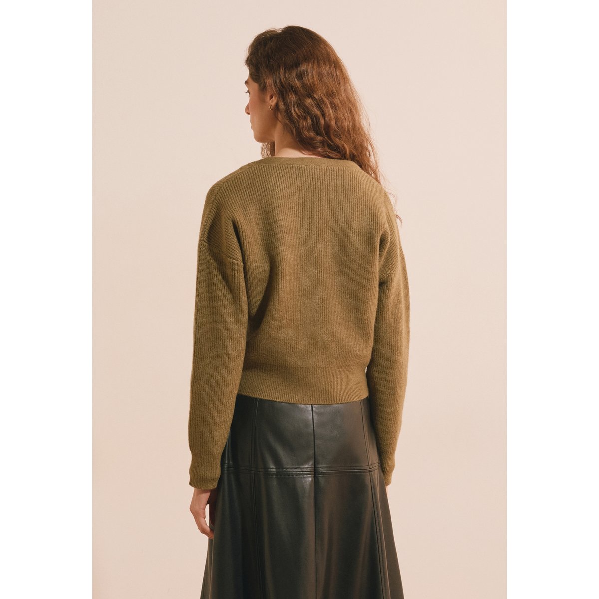 ETAM PULL SUSIE CARDI - COL V kaki olive, ETAM
