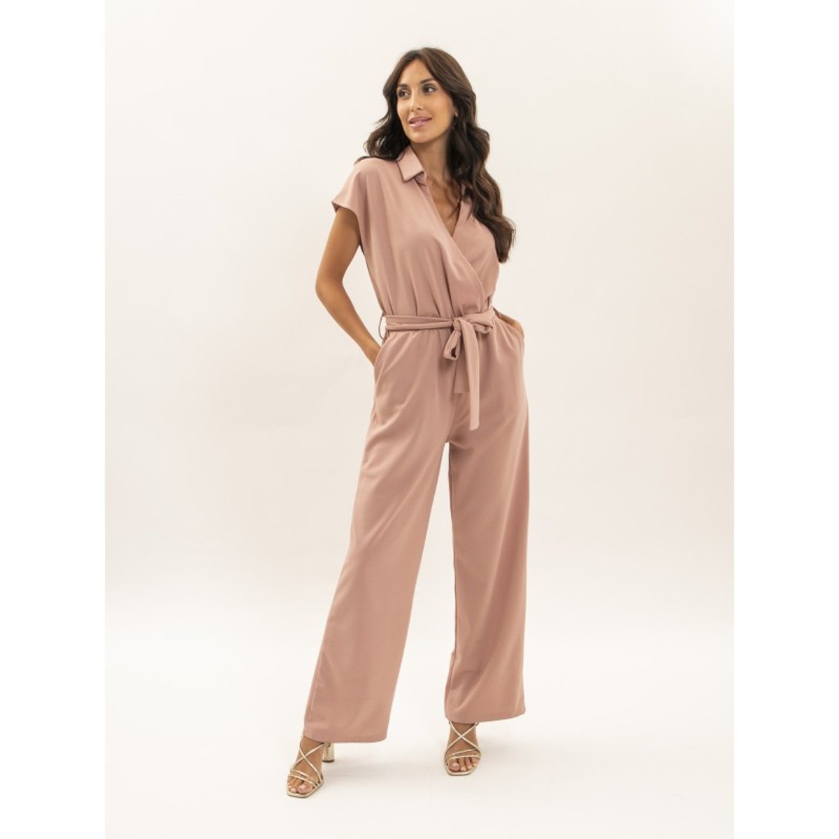 Combinaison Pantalon Ebiane rose, DONA LISA