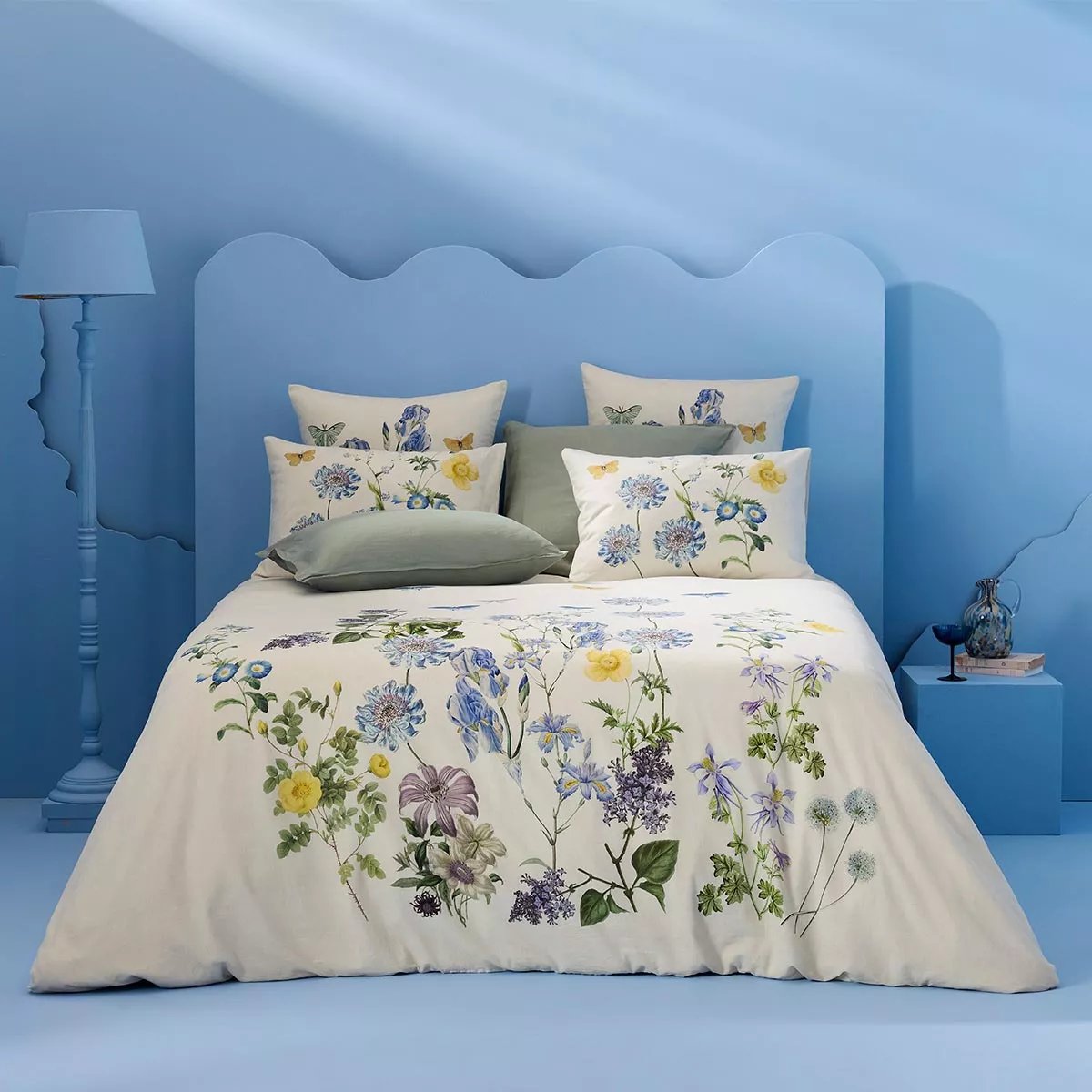 Housse de couette lin & coton lavé IRIS D'ETE naturel, GARNIER THIEBAUT