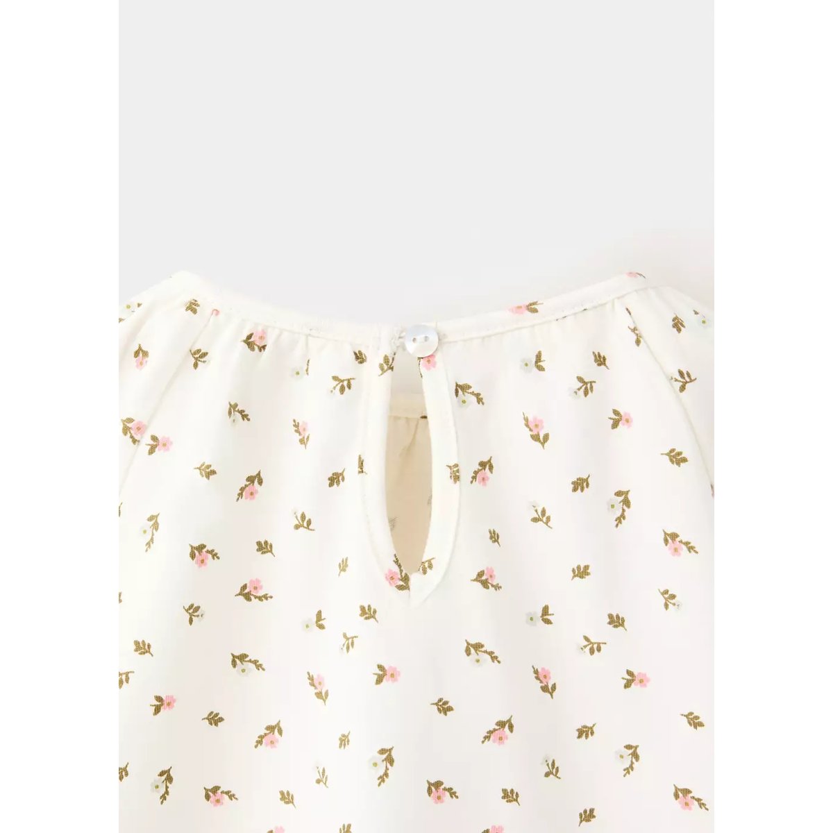 T-shirt coton fleurs sable, MANGO BABY