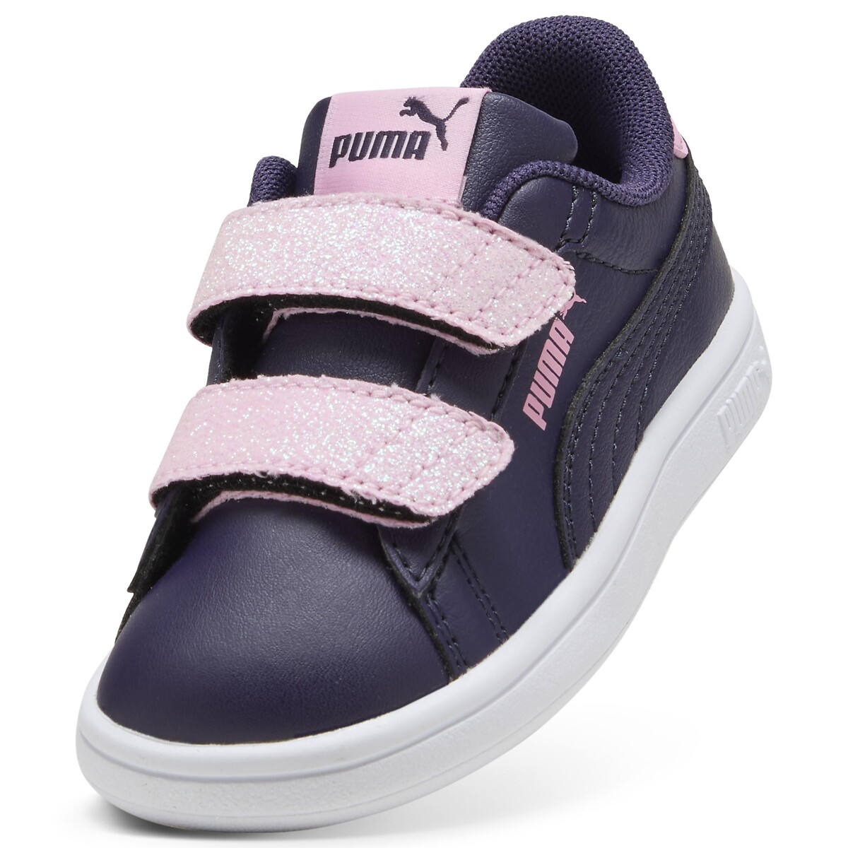 Baskets Smash 3.0 Glitter Velcro violet/rose, PUMA