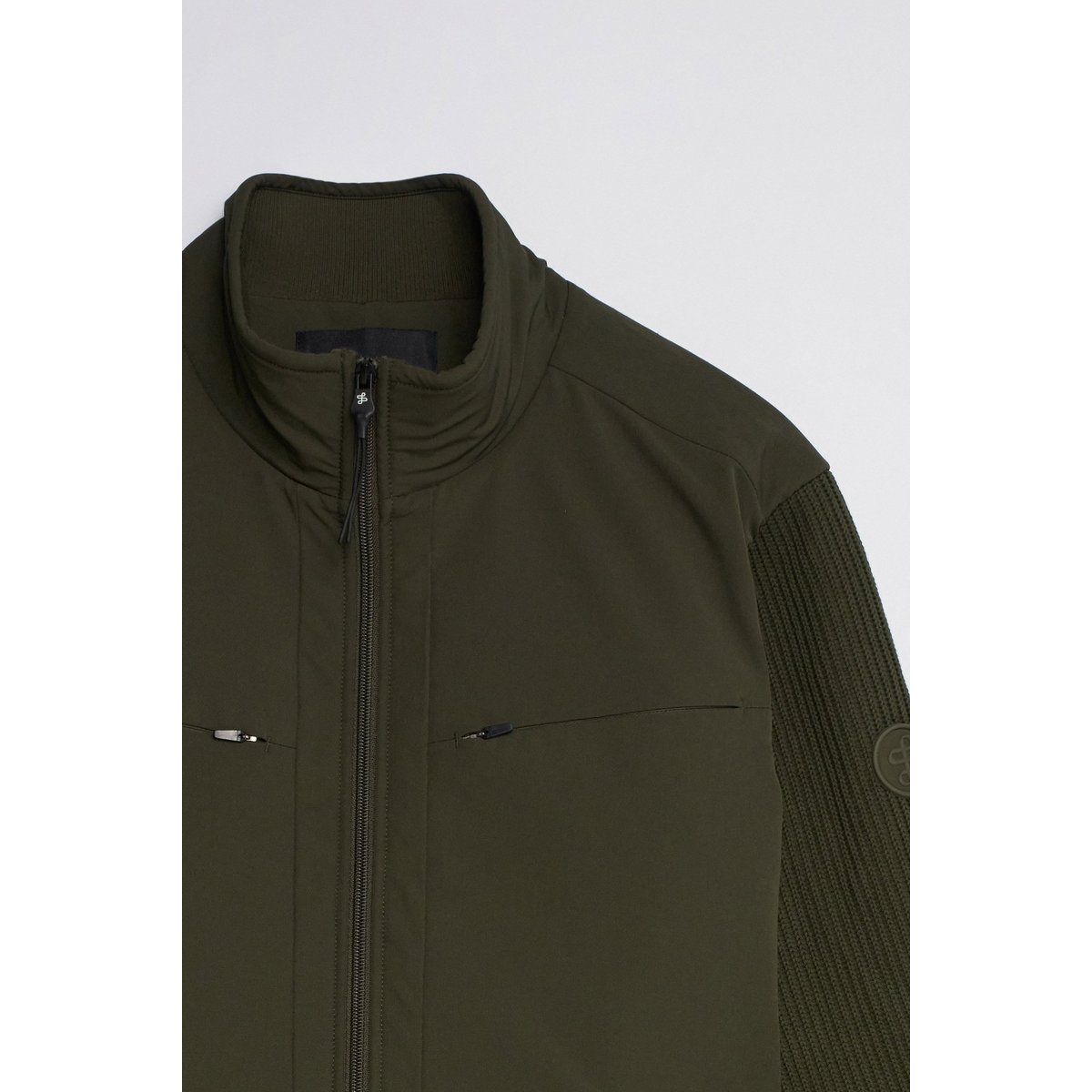 BLOUSON EN MATIÈRES MIXTES marron, SALSA JEANS