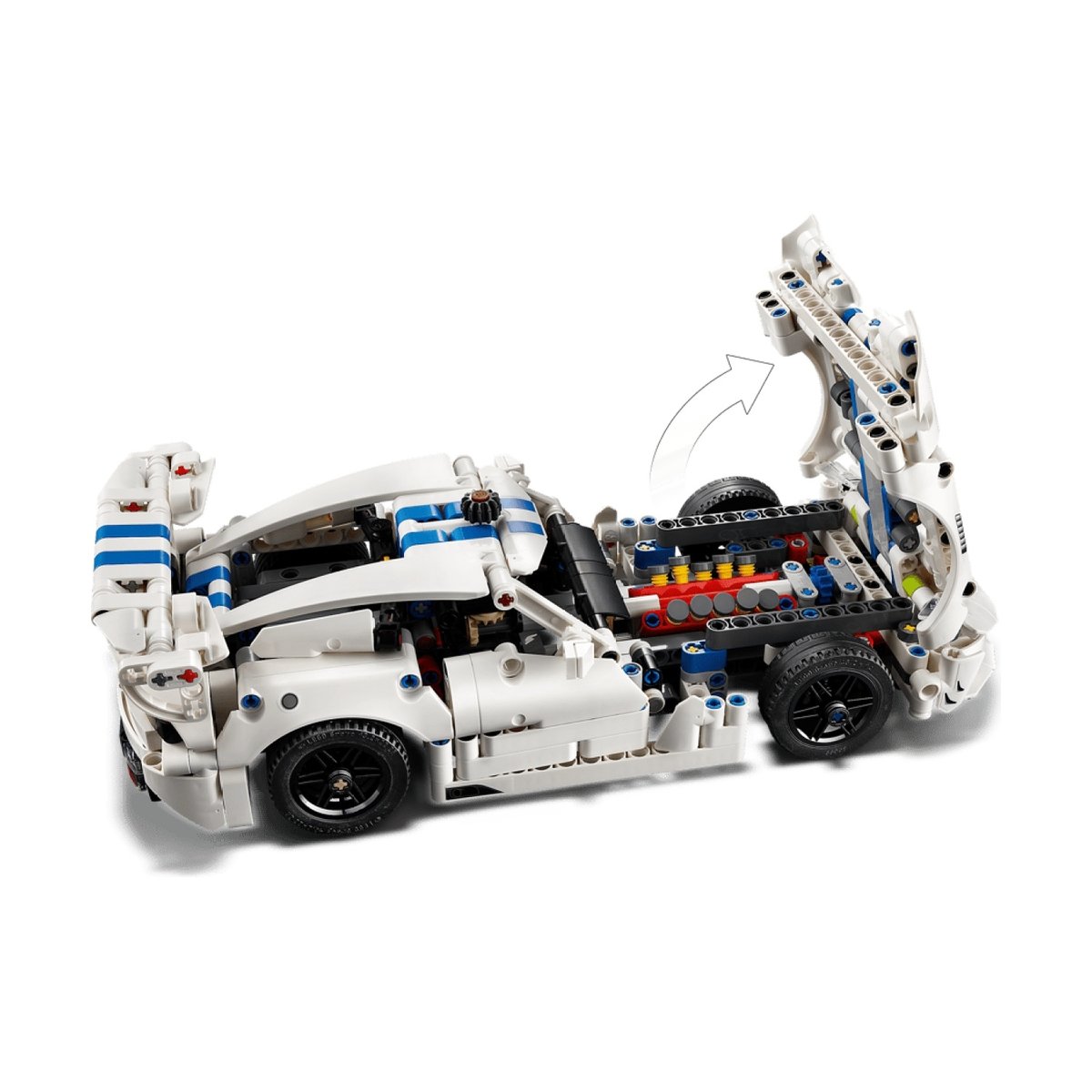 Voiture de sport Dodge Viper GTS-R blanc, LEGO