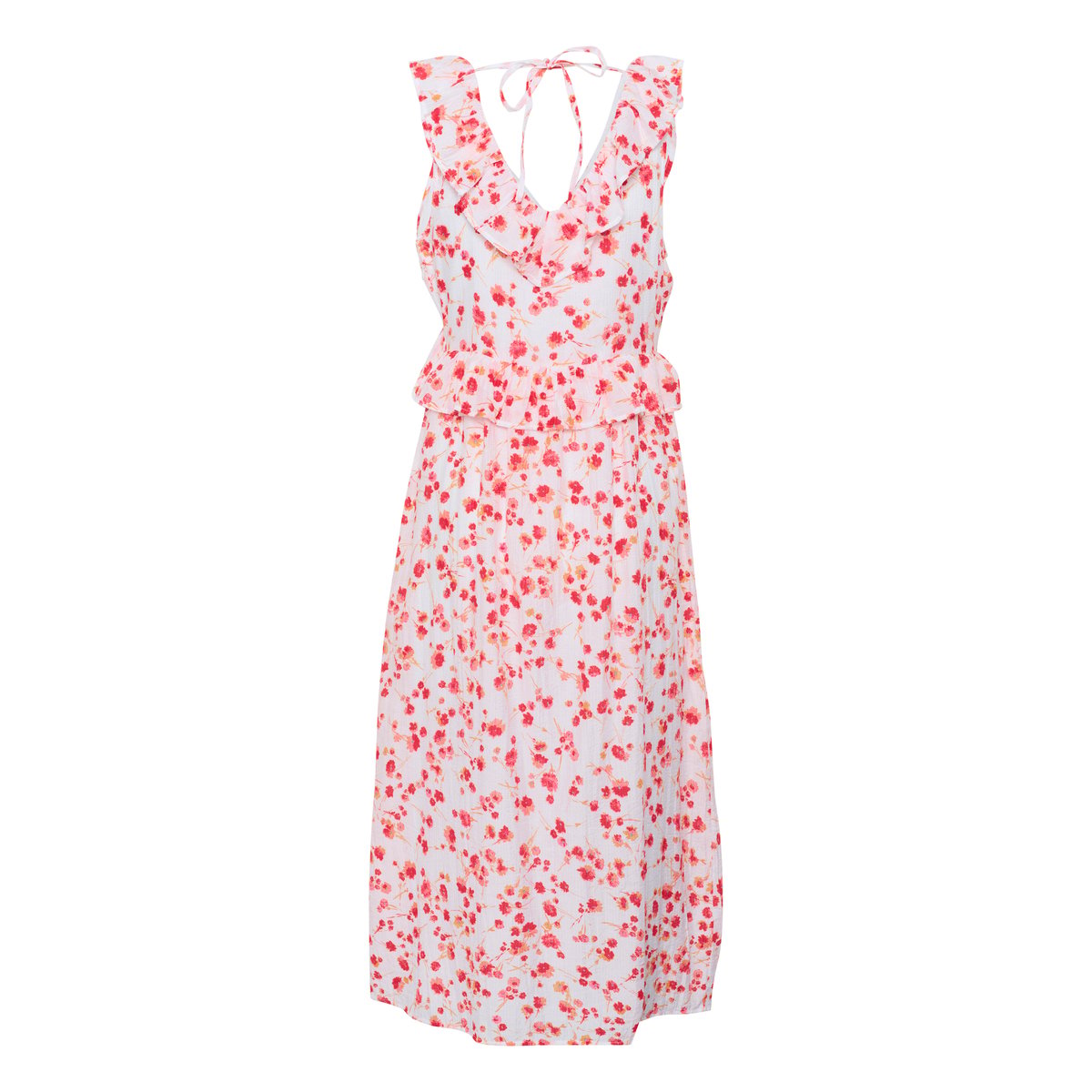 Dress rose rouge flower, CREAM