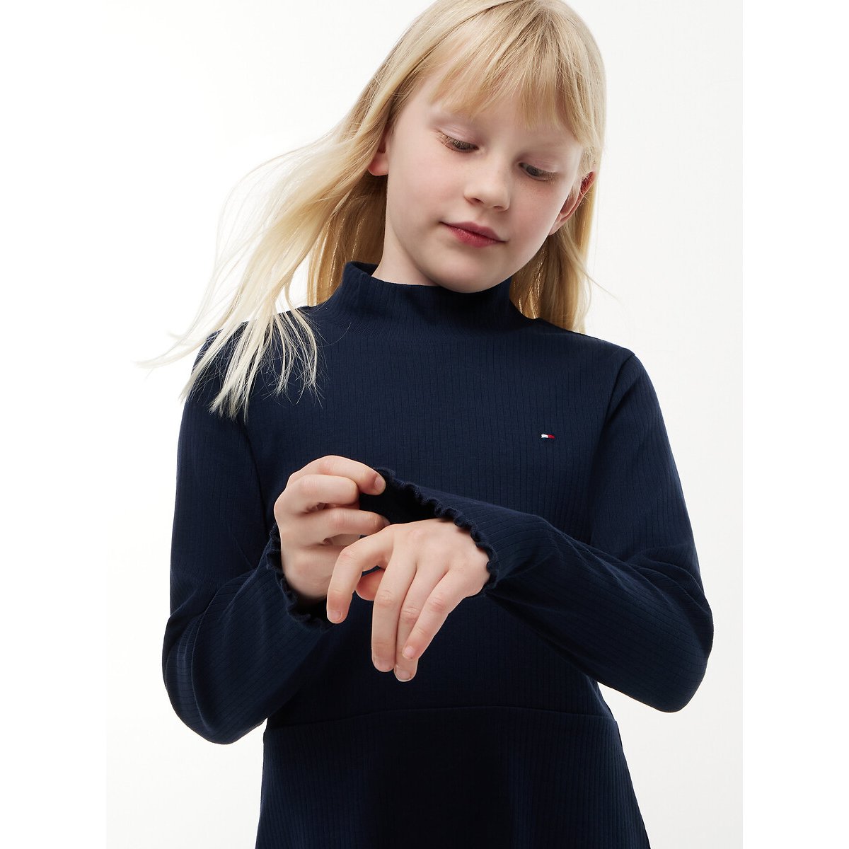 Robe manches longues bleu marine, TOMMY HILFIGER