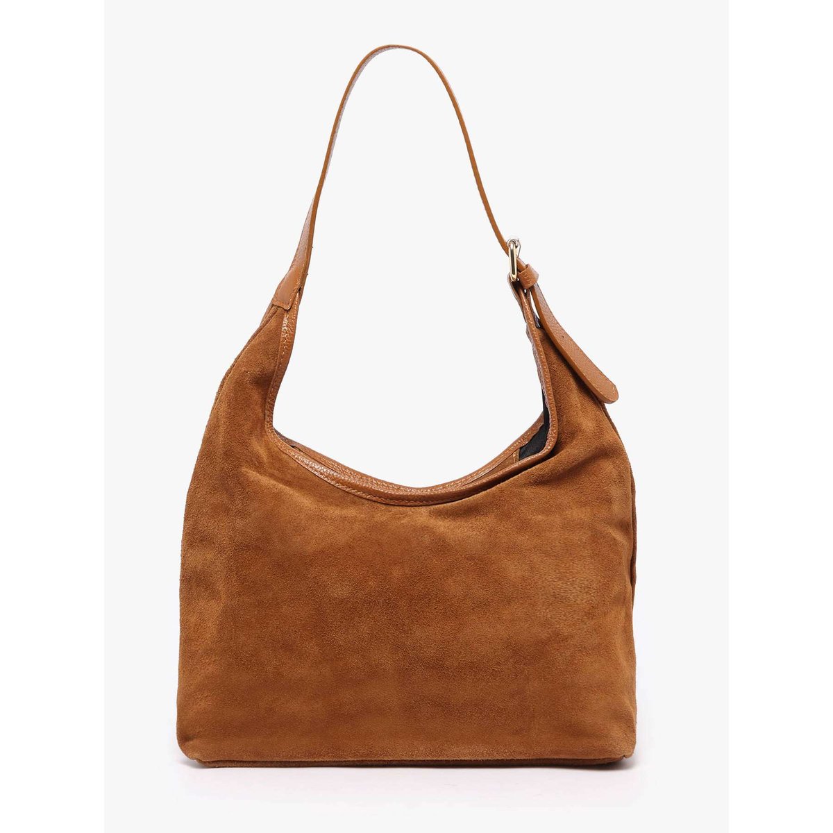 sac porté épaule Velvet caviar cuir cuoio scuro, MILANO