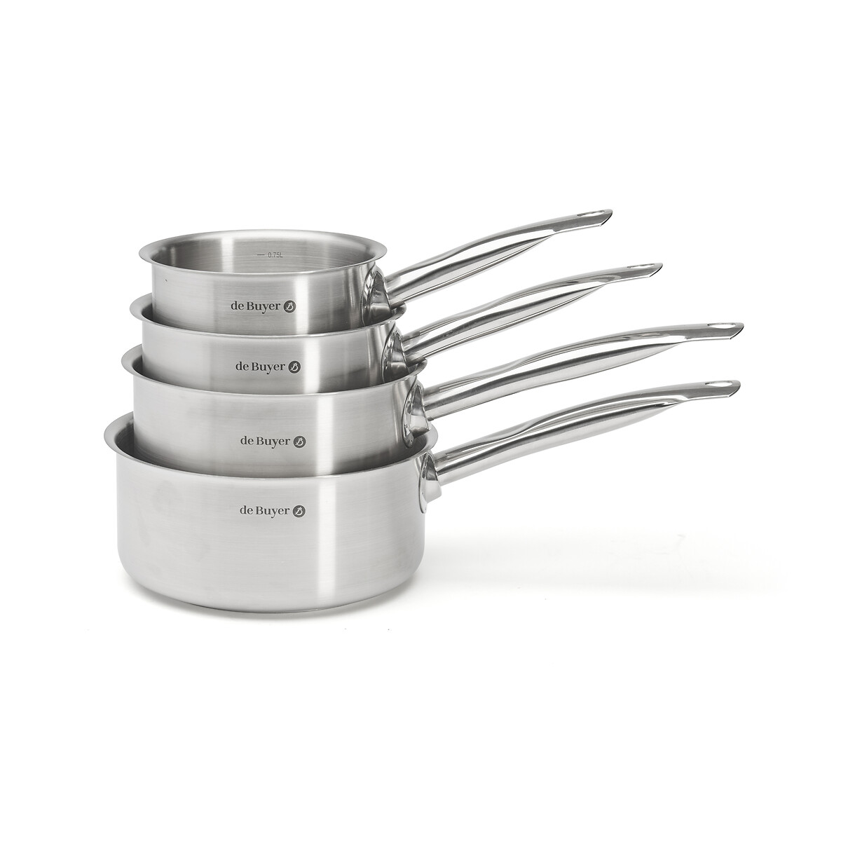 4 casseroles PRIM APPETY inox, DE BUYER
