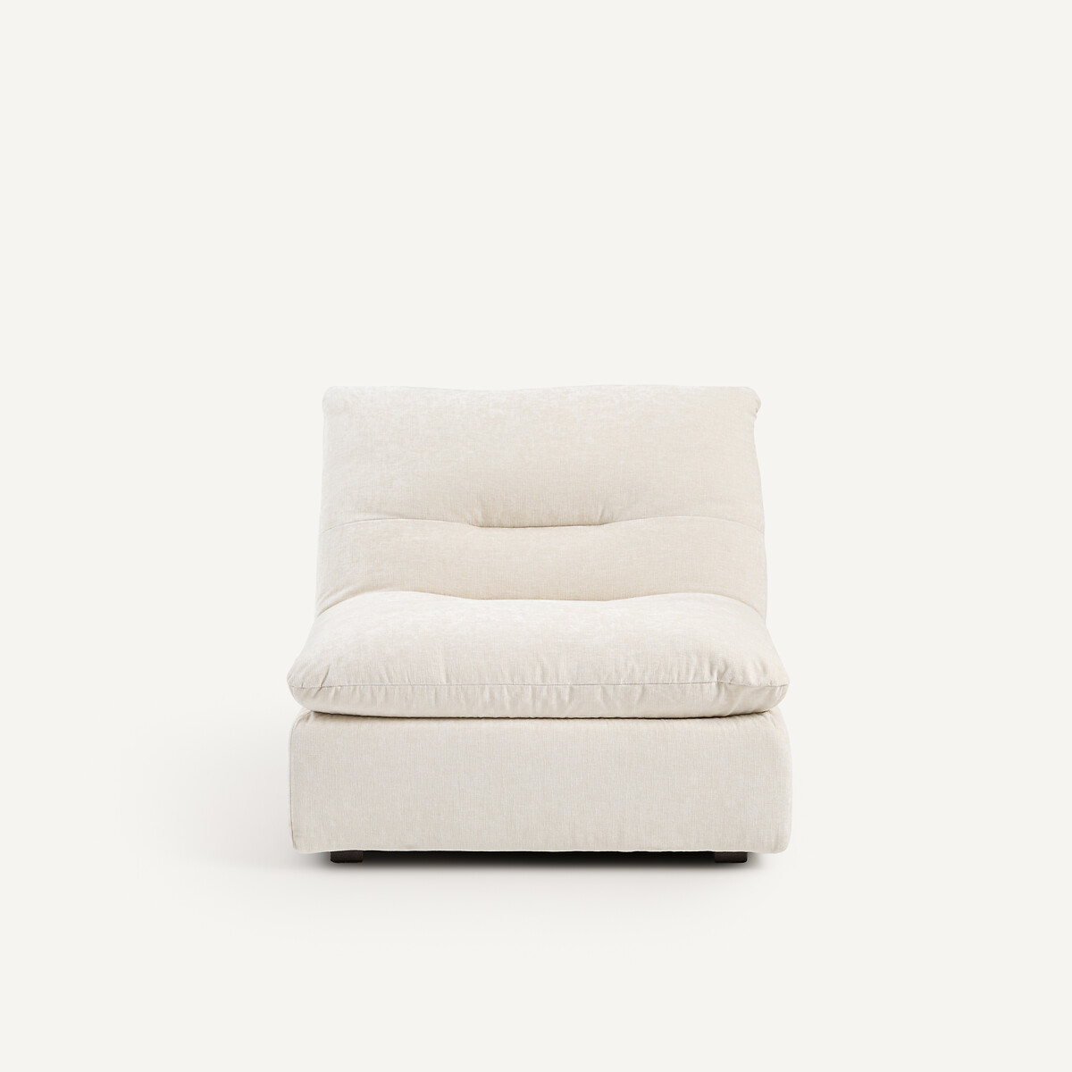 Chauffeuse modulable velours chenille, Giuliano blanc, AM.PM