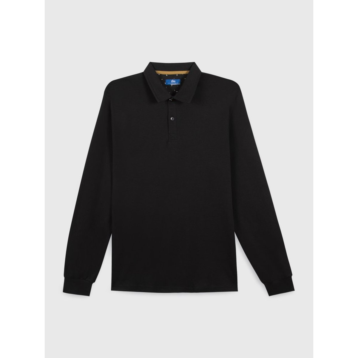 Polo manches longues BARZAPOL14024 noir, TBS