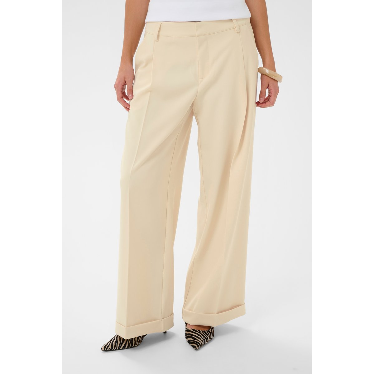 Pantalon casual beige whitecap, CULTURE