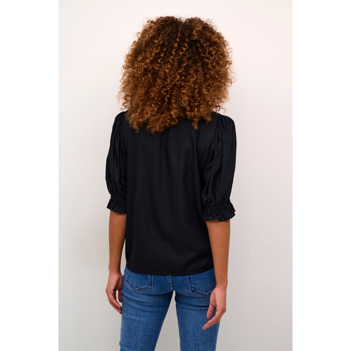 Blouse à manches courtes noir black, KAFFE