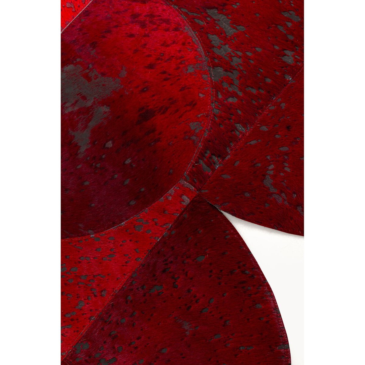 Tapis en cuir, MARRONI rouge, KARE DESIGN