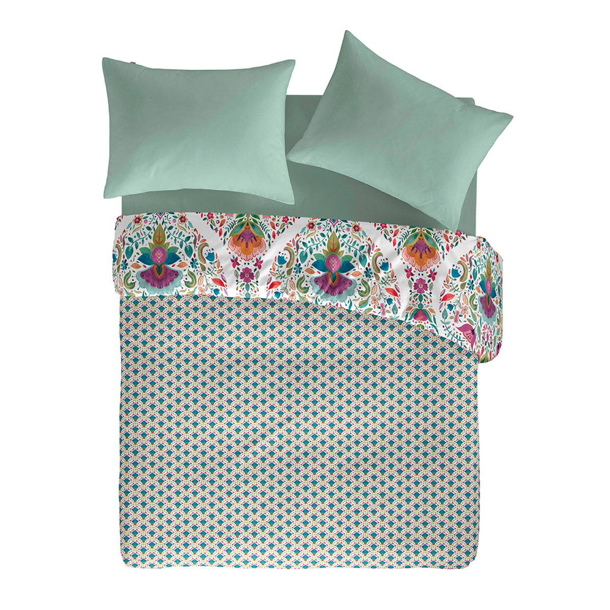 Housse de couette 100% coton SHIRE multicolore, NAF NAF HOME