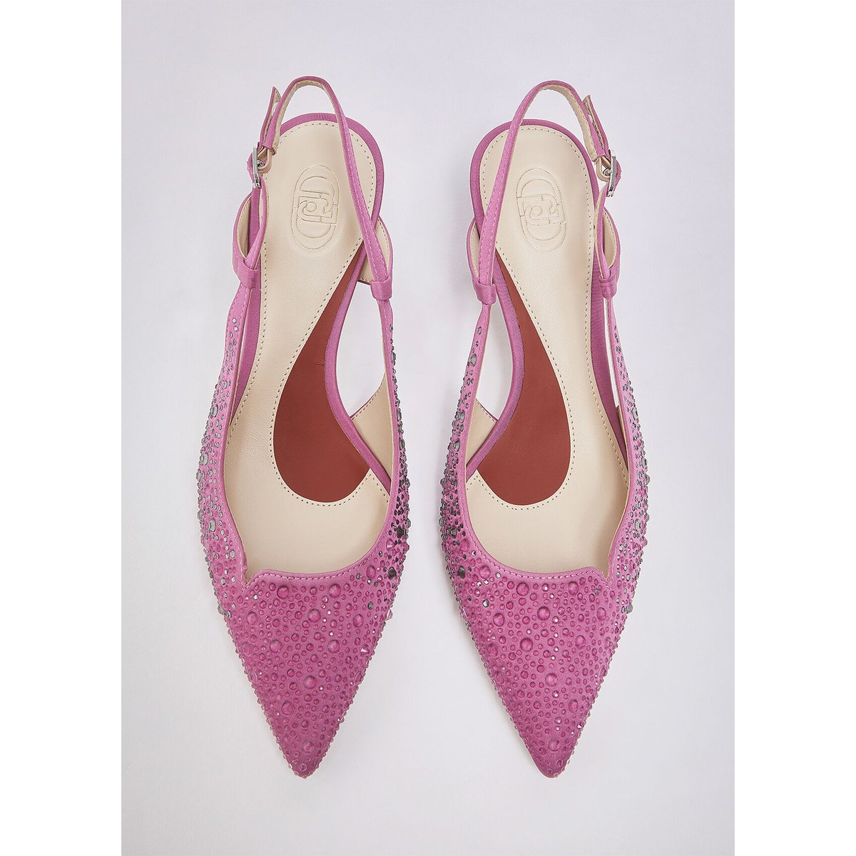 Slingback entièrement strass rose, LIU JO