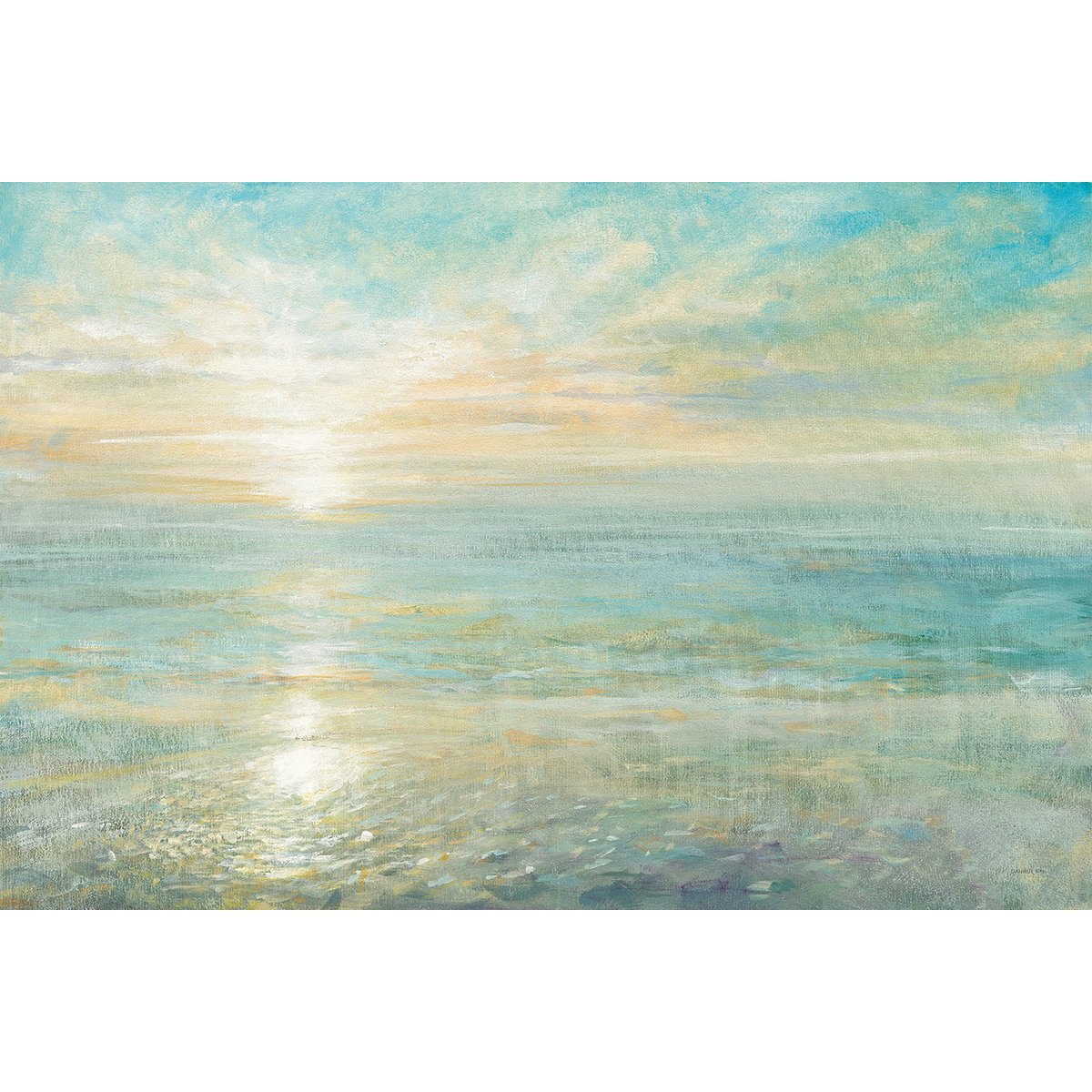 Tableau moderne soleil sur l'azur tableau alu dibond, HEXOA