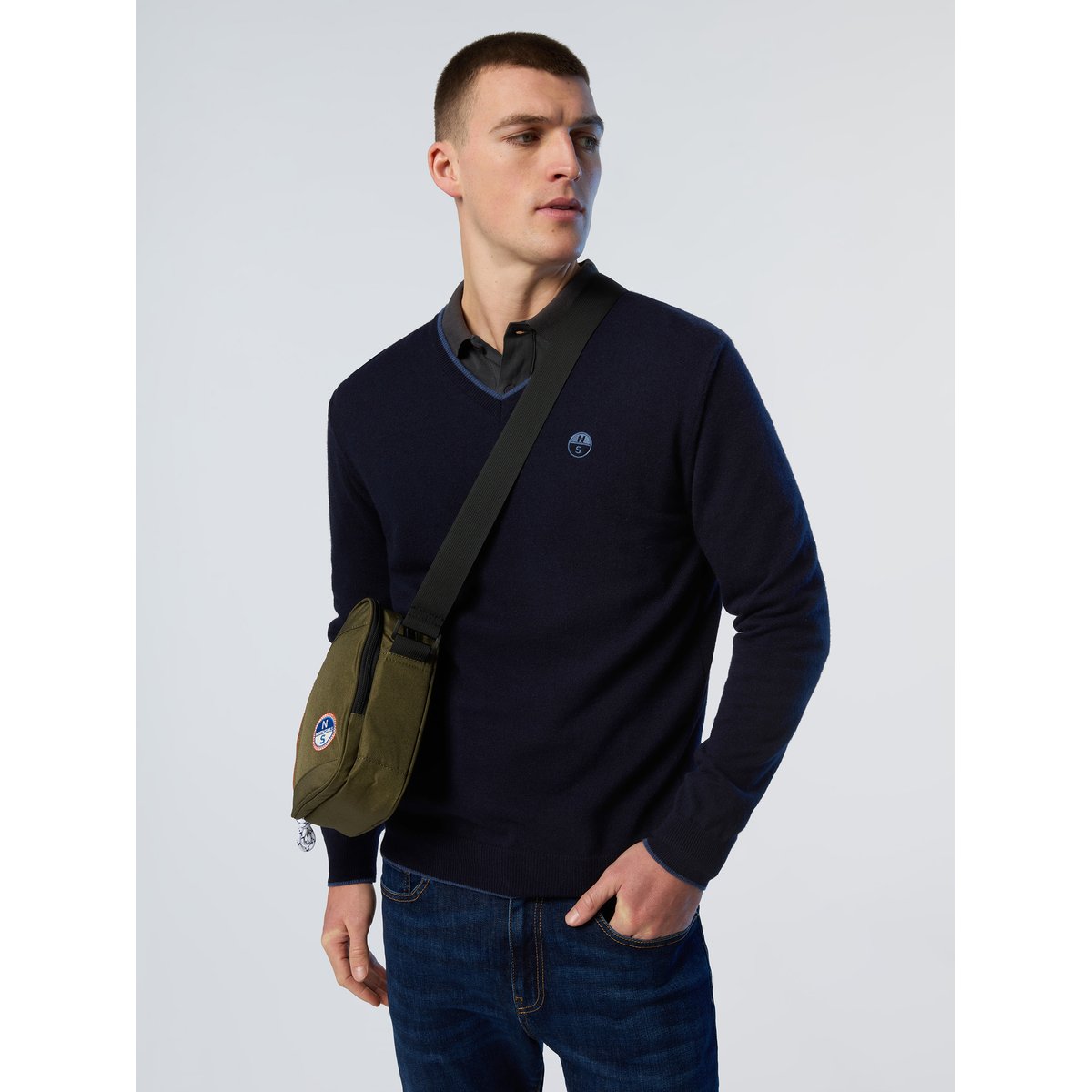 Pull col V bleu marine, NORTH SAILS