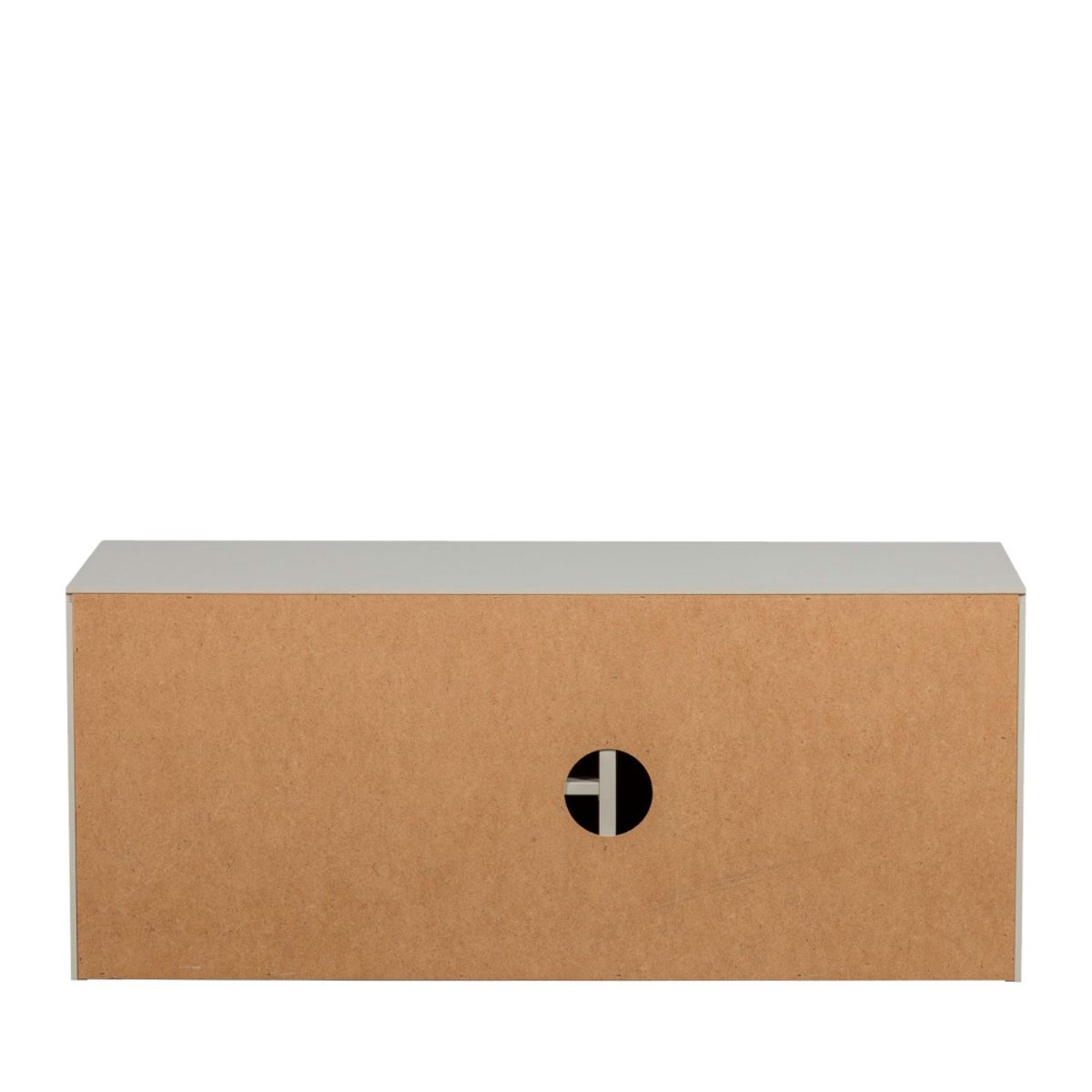 Meuble TV 2 portes en bois L108cm- SETTLE DOWN grège, VTWONEN