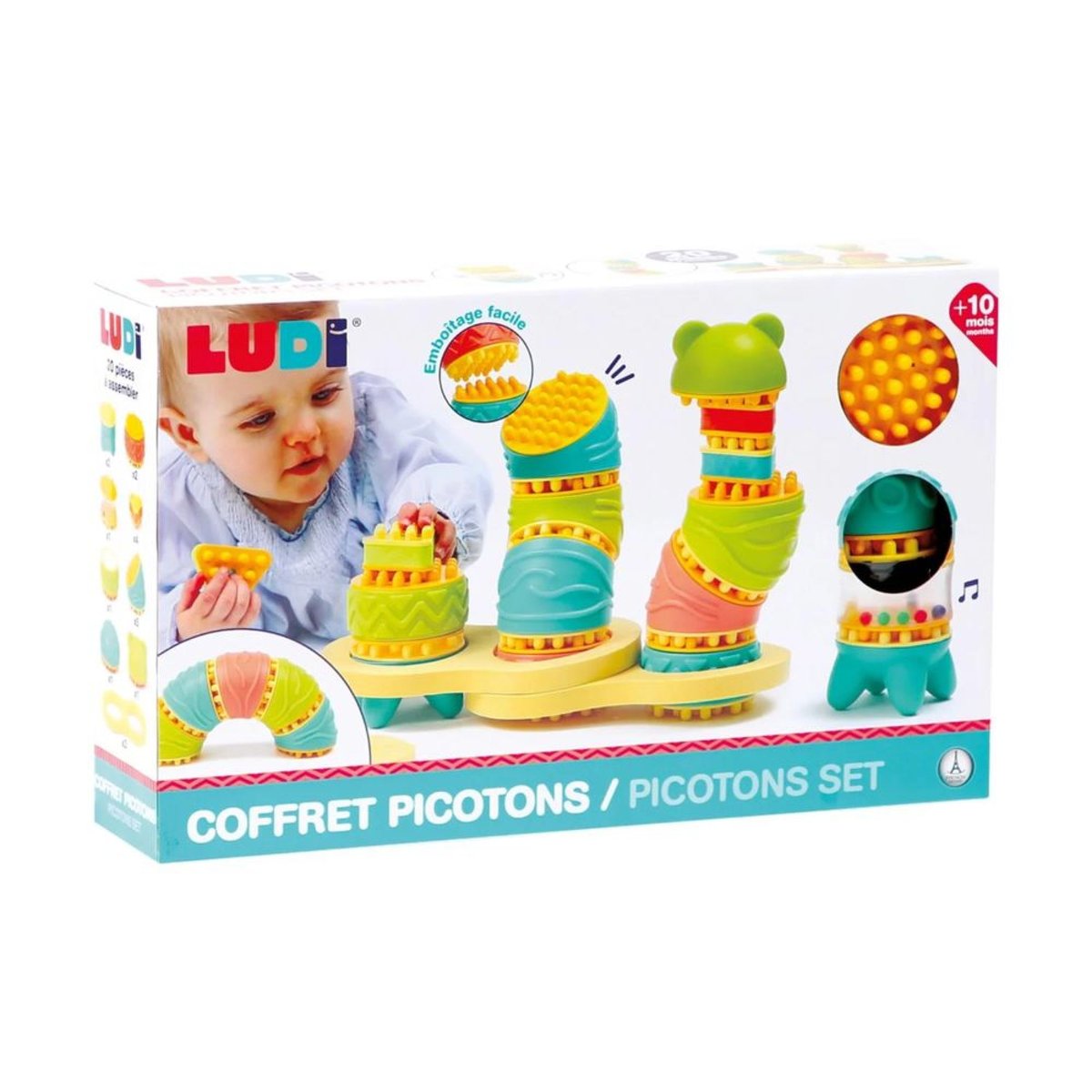 Jeu d'éveil picotin starter pack multicolore, LUDI