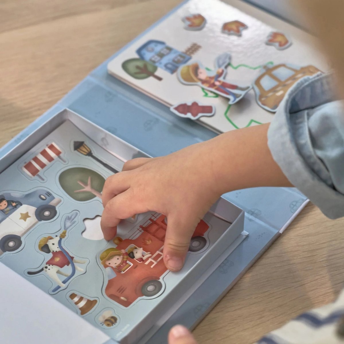 Livre de dessin magnétique bleu, LITTLE DUTCH