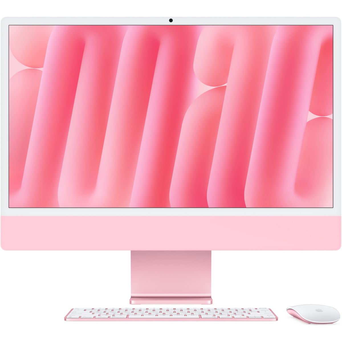 Ordinateur Apple 24" Ecran Retina 4,5K Puce M4 CPU 10 / GPU 10 coeurs Mémoire RAM 24Go Stockage 512Go SSD Rose couleur unique, APPLE