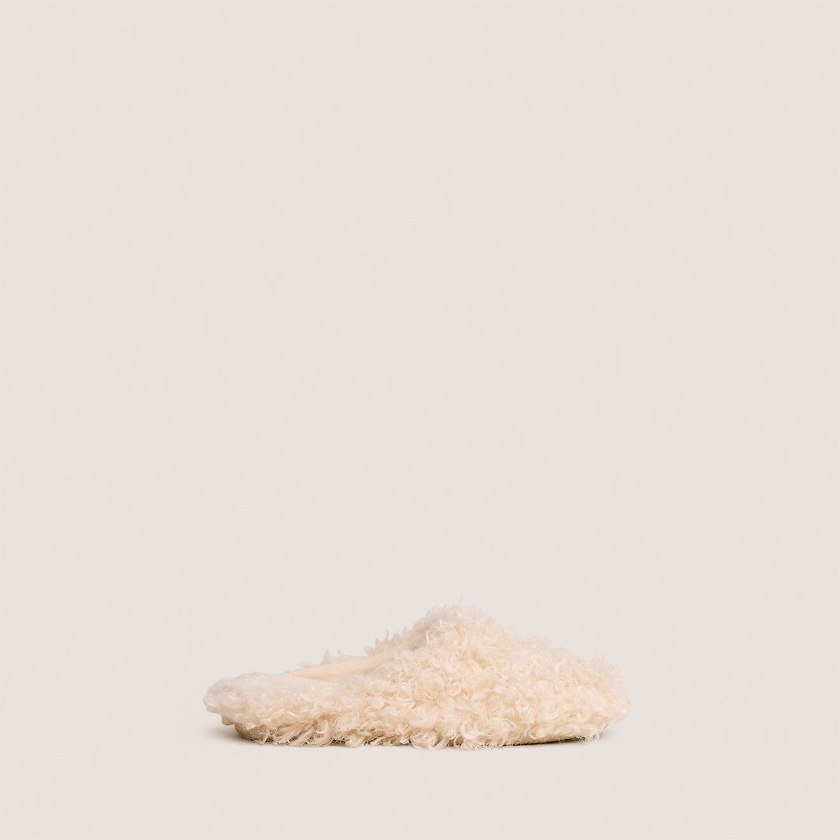 Judie Fluffy Slippers beige, JONAK