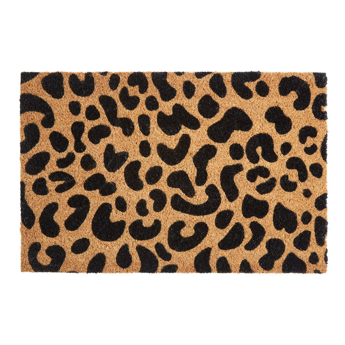 Leopard Print Coir Doormat multi-coloured, SO'HOME