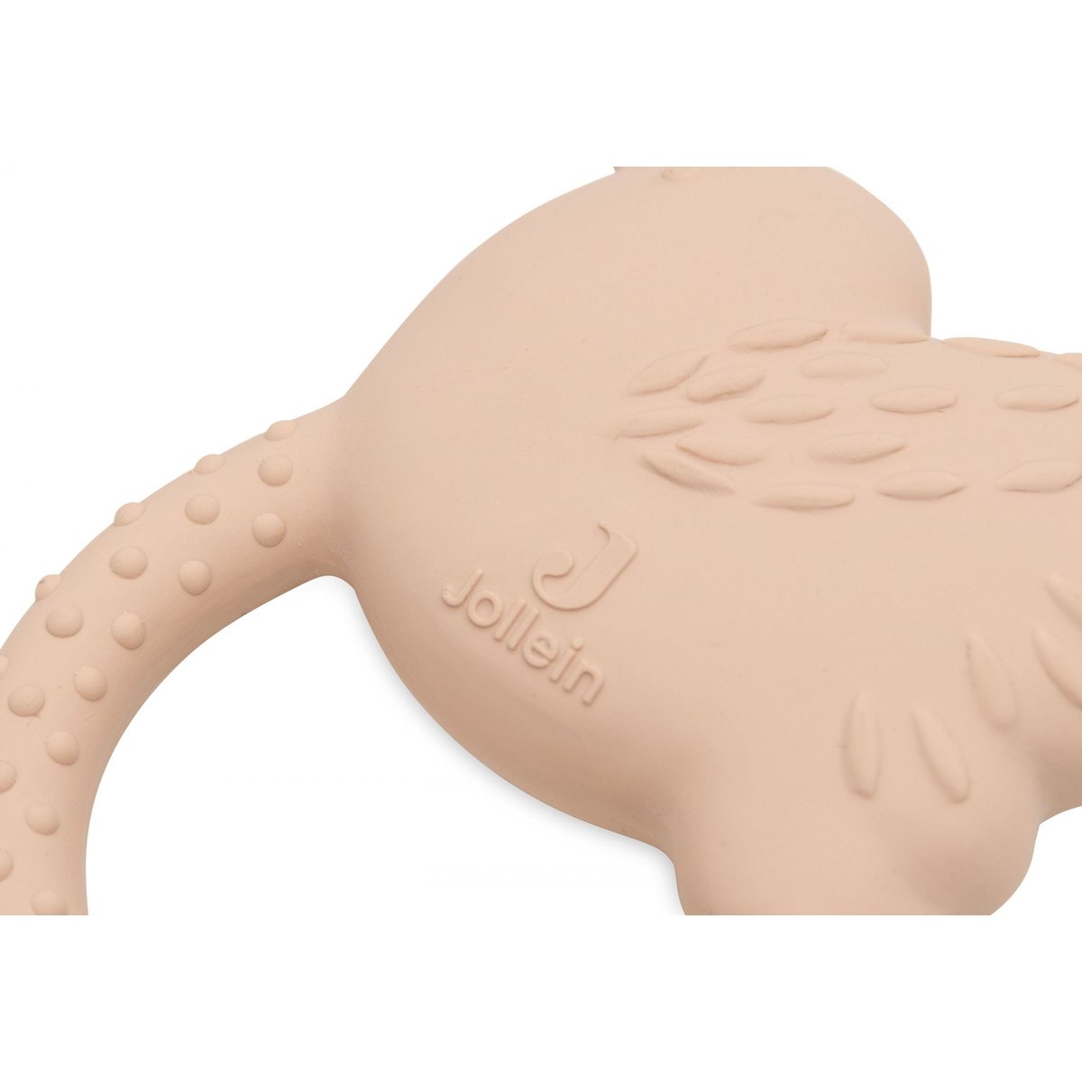 Anneau de dentition en caoutchouc rose, JOLLEIN