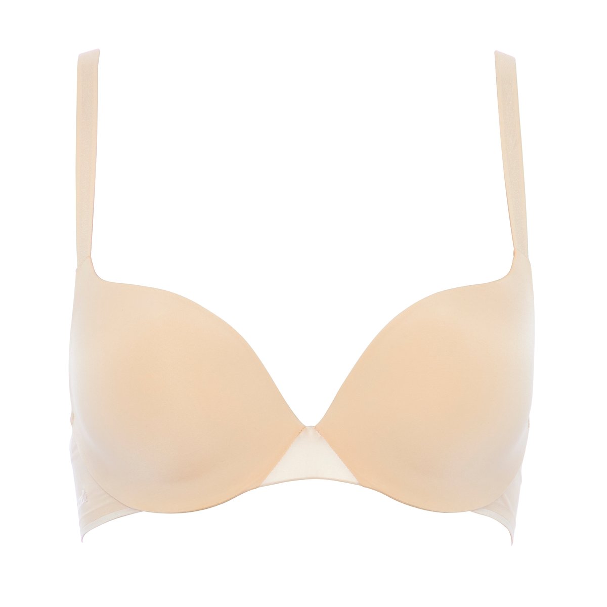 Soutien-gorge coques push-up ESSENTIALL beige doré, CHANTELLE