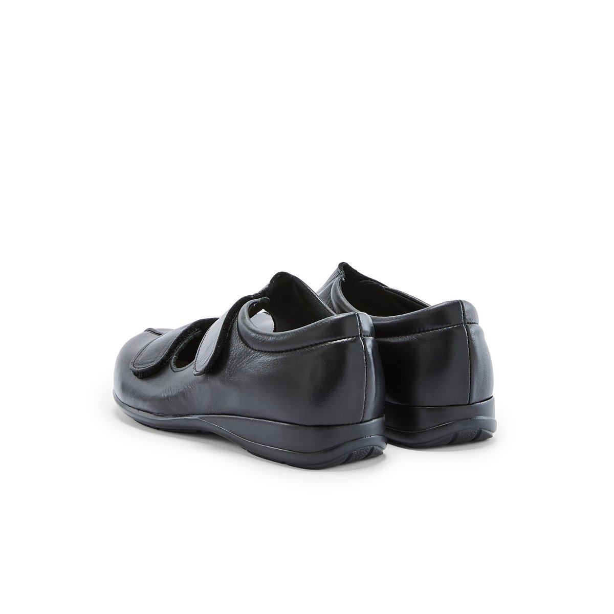 Derbies cuir pour pieds ultra-sensibles noir, PEDICONFORT