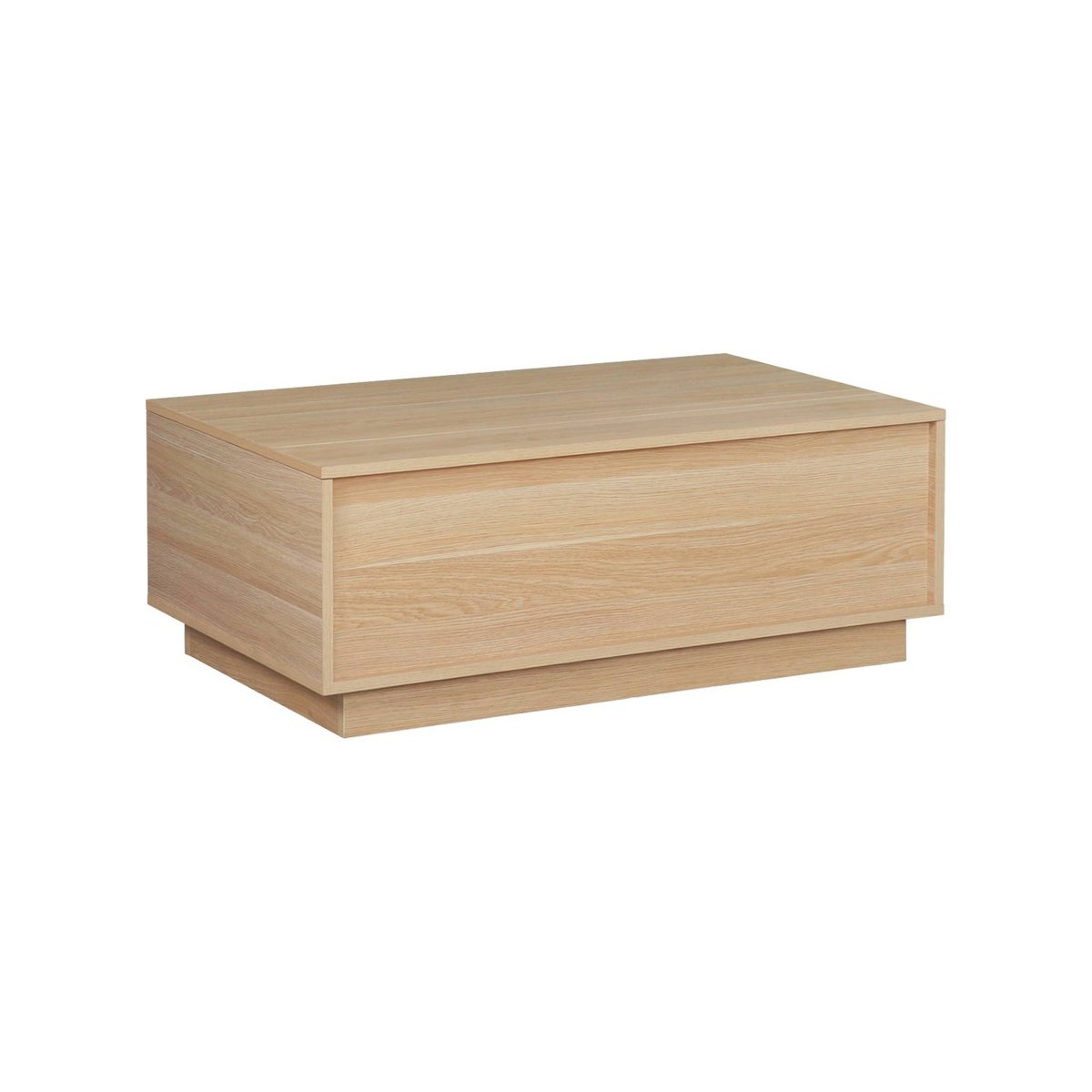 Table basse décor bois avec plateau relevable KUBA naturel, SWEEEK