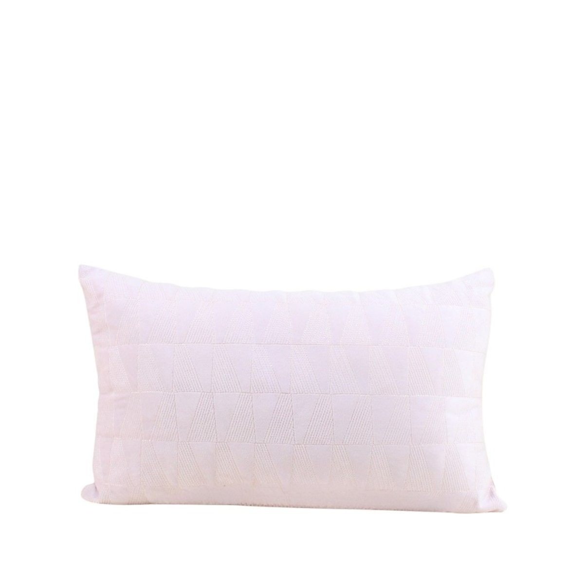 Coussin en velours brodé 30x50cm rose, ORNAMI