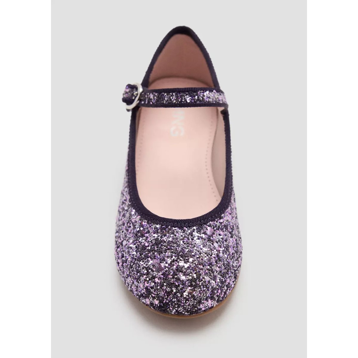 Chaussures à talon paillettes violet clair/pastel, MANGO KIDS