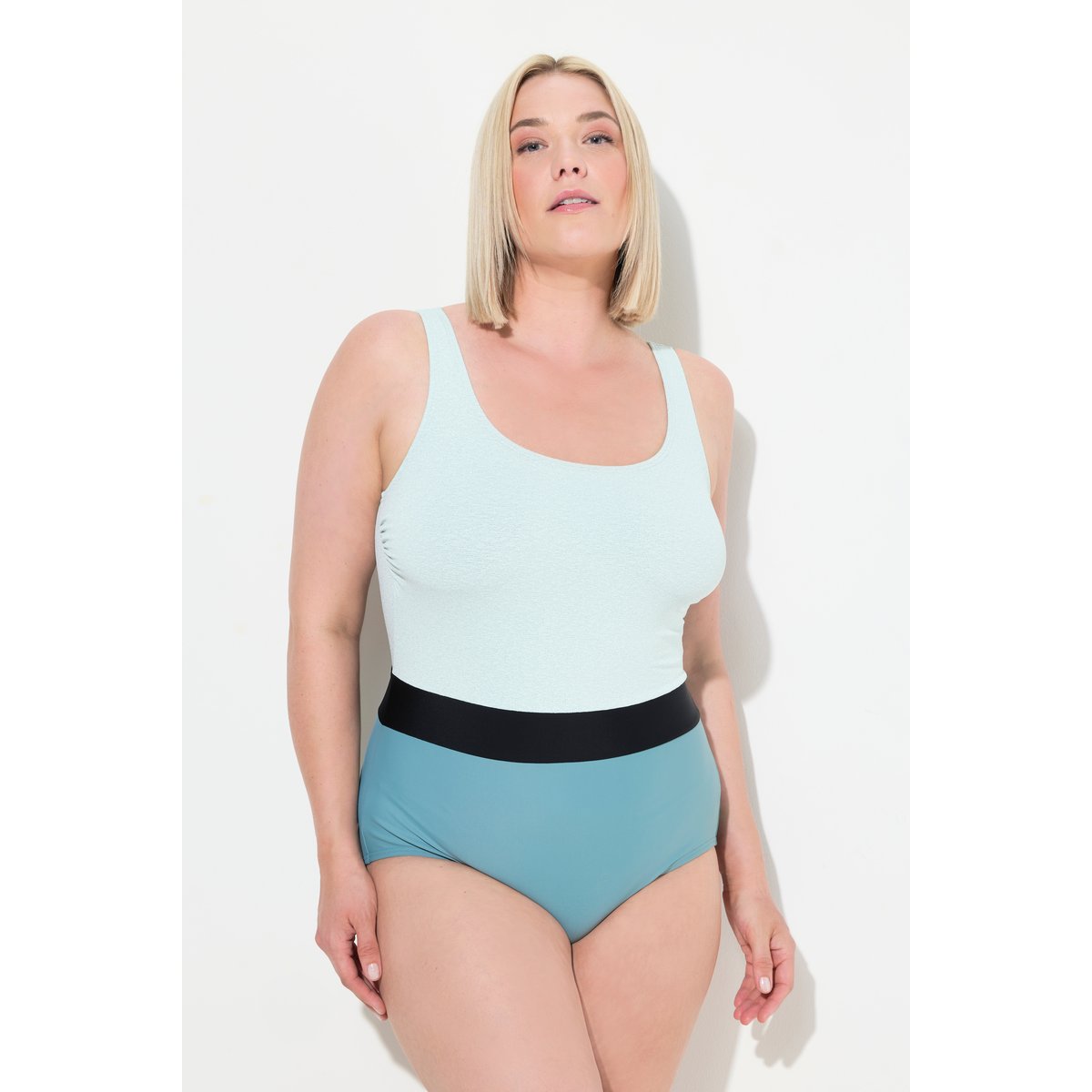 Maillot de bain sans bonnets souples vert glacier, ULLA POPKEN