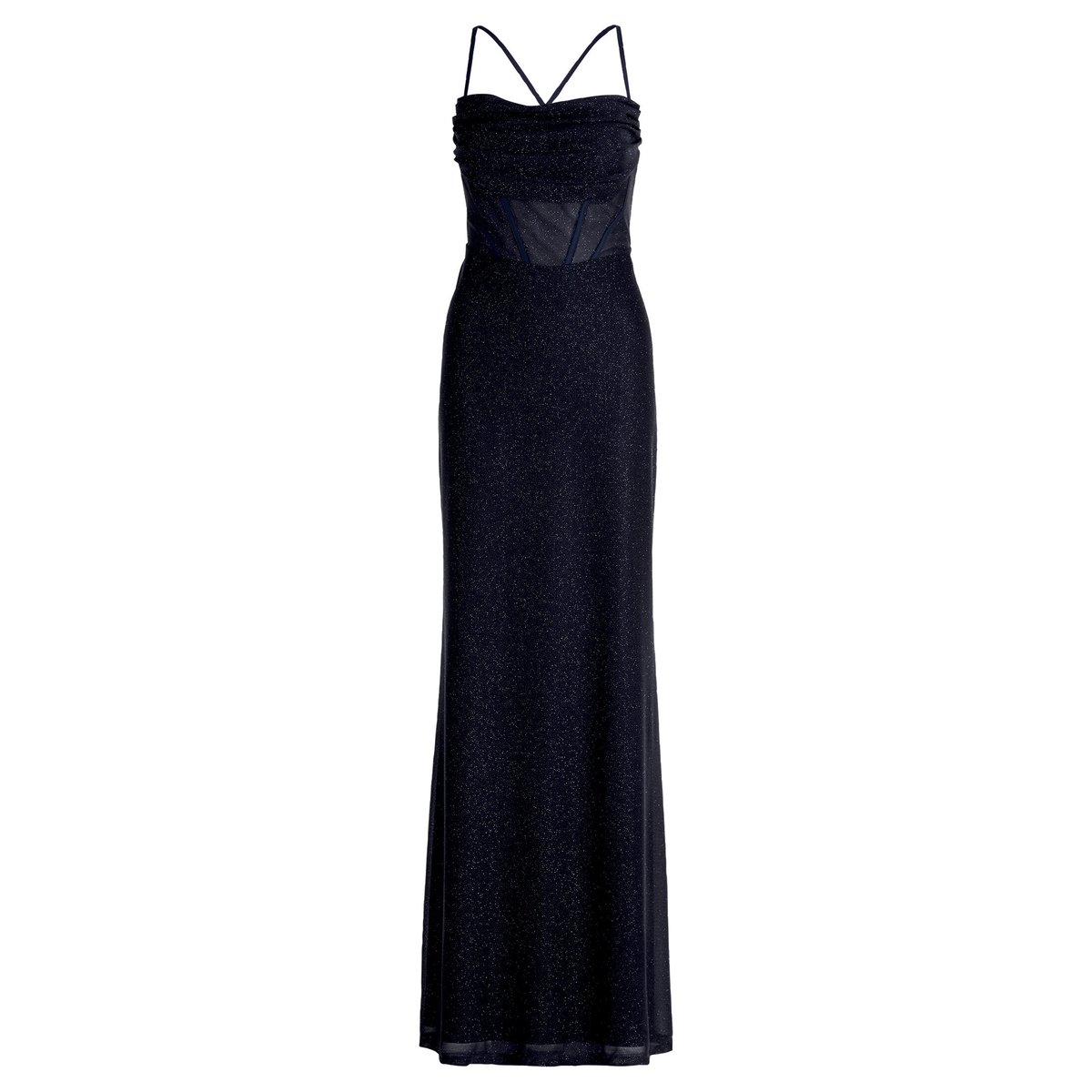 Robe de soirée au look scintillant dark blue/dark blue, VERA MONT